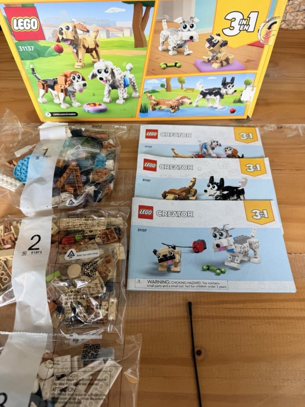 LEGO Creator # 31137 Adorable Dogs RETIRED 475 Pieces New Open Box - Picture 7 of 7